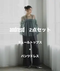 andresd 2点セット チュールトップス パンツドレス