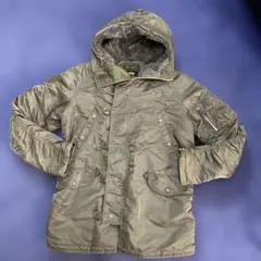 ALPHA アルファN-3Bオリーブグリーン ミリタリージャケットM カーキ