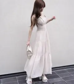 LIP SERVICE ティアードフレアキャミワンピース