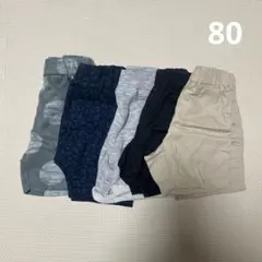 バースデイ、西松屋　短パンハーフパンツ5枚まとめ売り