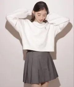 Rirandture グレー プリーツスカート