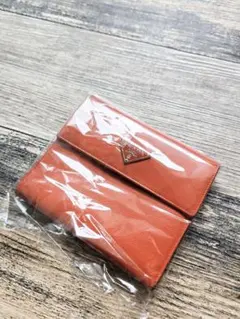 PRADA プラダ サフィアーノ 三つ折り財布 オレンジ 正規品