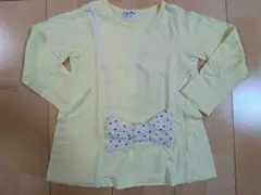 ♡長袖Tシャツ♡110♡リボン♡レモン色♡
