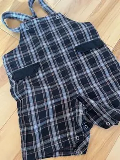 COMME CA ISM ♡チェック柄オーバーオール 80cm