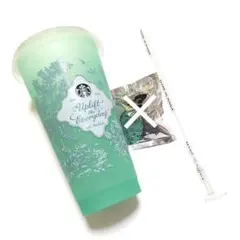 スタバ ミステリーカラーチェンジ コールドカップ グリーン 710ml