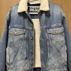 DIESEL デニムジャケット ボア襟付き
