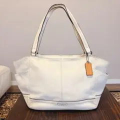 COACH コーチ トートバッグ レザー ホワイト 白