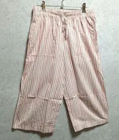 ユニクロ UNIQLO コットン リラコ ステテコ ストライプ 綿100% Ｌ