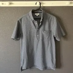 LACOSTE 半袖シャツ ネイビー/ホワイト US M