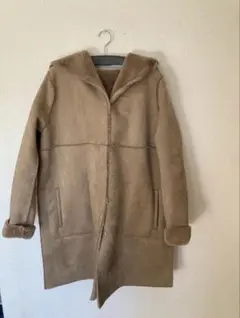 ZARA リバーシブル フェイク ファー ムートン コート　Lサイズ