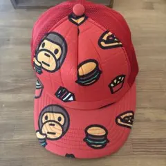 A BATHING APE baby milo メッシュキャップ ブラウン - メルカリ