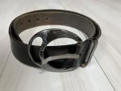 ドルチェ&ガッバーナ 本革ベルト ダークブラウン 90/36