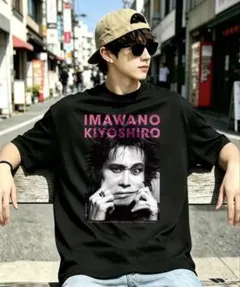 忌野清志郎×有賀幹夫　コラボTシャツ 未使用未開封品　サイズL ブラック 忌野清志郎 NAUGHTY BOY 有賀幹夫 フォトプリント ロック Tシャツ