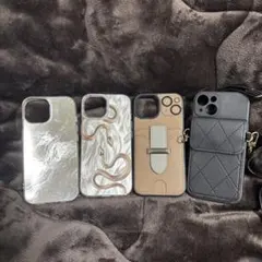 iPhone15ケースセット 多様デザイン 4点