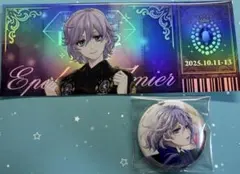 ツイステ ブレジュ エペル ルーク ホログラム 缶バッジ チケット風カード ツイステ エペル ブレイジングジュエル チケット風カード ホログラム缶