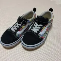 Vans キッズスニーカー ブラック/マルチカラー　18cm