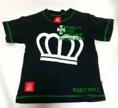 BABY DOLLベビードール 王冠プリント Tシャツ　90
