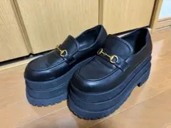 GRL zr1488 厚底 ビットローファー ブラック