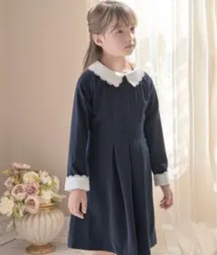 キャサリンコテージ　スカラップ　襟ワンピース