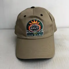 【US古着】2007 BRUT SUN BOWL ベースボールキャップ ベージュ