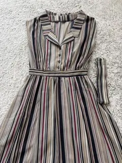 アルシーヴ レディース ワンピース ストライプ ノースリーブ 夏服