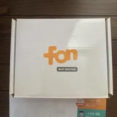 新品未使用　fon Wi-Fiルーター 本体・付属品一式