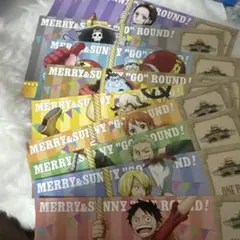 ワンピース　ONEPIECE チケット風カード セット