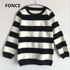 FONCE フォンセ　ボーダー 長袖 クルーネック カットソーのサムネイル
