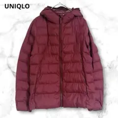 ユニクロ　バーガンディ　フード付き薄手ジャンパー　150㎝　アウター　シンプル