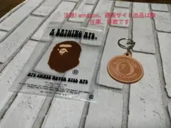 希少！A BATHING APE レザーキーホルダーのサムネイル