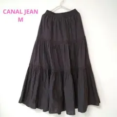 CANAL JEAN RCW ティアードマキシスカート　チャコールグレーのサムネイル