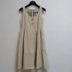 BURBERRY　BLUELABEL　サロペットスカート　ノバチェック　36