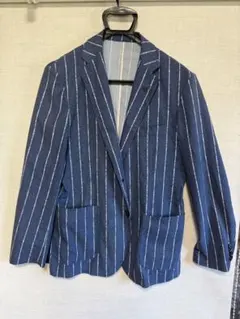 g-stage ネイビー ストライプ テーラードジャケット・パンツ　セットアップのサムネイル