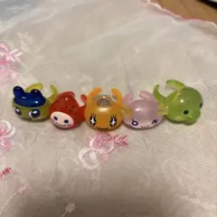 たまごっち ガチャガチャ 指輪 ぷくっとクリアリング めめっち いちごっち