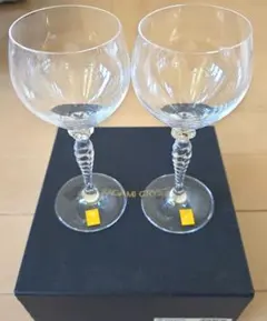 未使用品　KAGAMI CRYSTAL ワイングラス 2個セット