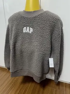 値下げしました！　新品タグ付き・GAP ボアトレーナー　グレージュ
