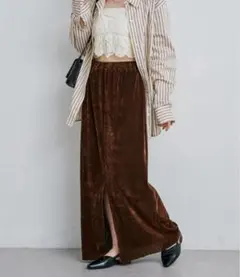 チュールベロアスカート