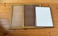 木製ゴールド額縁3点セット