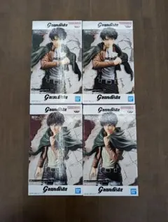 進撃の巨人 Grandista エレン リヴァイ フィギュア 4体