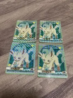 ポケモンカレーシール ブイズ キラキラ リーフィア 4枚セット