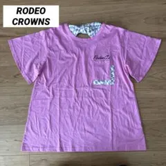 新品　RODEO CROWNS ピンク バックリボンTシャツ　人気商品のサムネイル