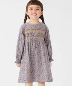 新品 SHIPS Colors スモッキング ワンピース 90 女の子 花柄