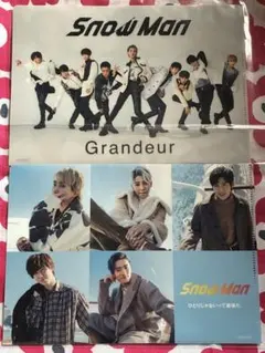 Snow Man Grandeur 特典クリアファイル/ジャケットシート