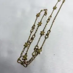 美品 希少✨セリーヌ トリオンフ ゴールド ロング ネックレス ロゴ刻印 
