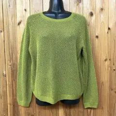 新品 ユニクロ UNIQLO 3Dメッシュクルーネックセーター 長袖 麻 リネン