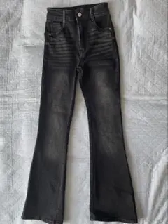 ハイウエストフレアデニムパンツ[cu498]