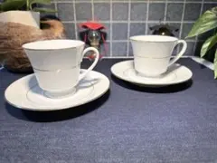 【希少】ノリタケ 金彩 ペア カップ＆ソーサー 2客セット ヴィンテージ 美品