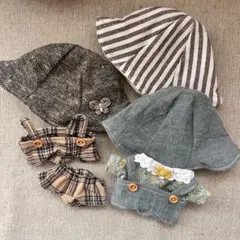 ちびぬい服まとめ売りはぴぬい服 サロペット チューリップハット大橋和