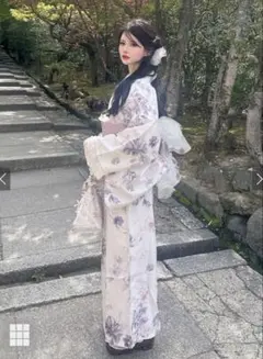 GRL 3点セット2Way花柄セパレート浴衣