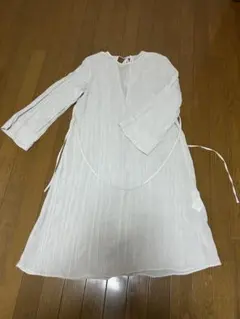 SENSE OF PLACE ホワイトロングシャツワンピース